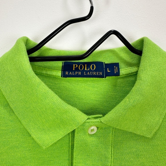 Polo Ralph Lauren Polo Shirt Large Green Logo Short Sleeve Colorful Collared. - Picture 4 of 8